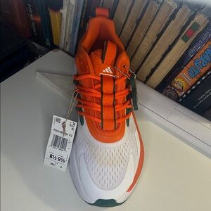 Adidas Men's Orange and White Athletic Shoes_University of Alabama